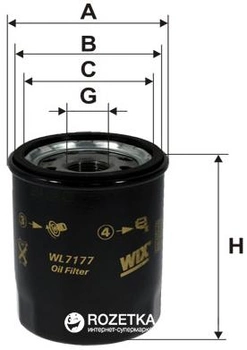 Фильтр масляный WIX Filters WL7177 - FN OP621 (WL7177)