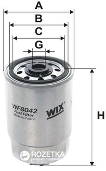 Фильтр топливный WIX Filters WF8042 - FN PP837 (WF8042)