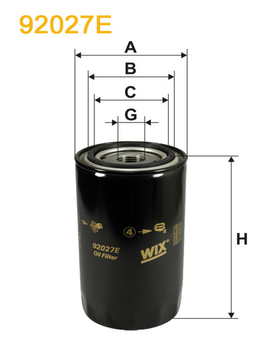 Фильтр масляный WIX 92027E - FN OP577 (92027E)