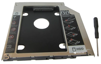Адаптер Maiwo для подключения 2.5" HDD/SSD SATA 3.0 в отсек привода Apple Macbook 9.5 мм (NSTOR-Macbook)