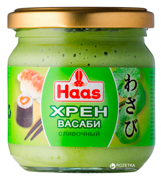 Хрін вершковий Haas Васабі 212 мл (4001751038669)