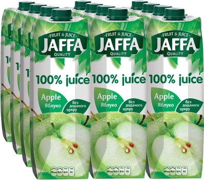 Упаковка сока Jaffa Яблочный 0.95 л х 12 шт (4820003684948_4820192261050)