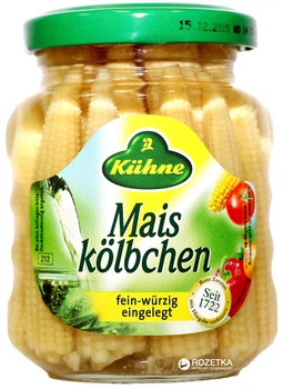 Кукурузные початки Kuhne консервированные 180 г (40804385)