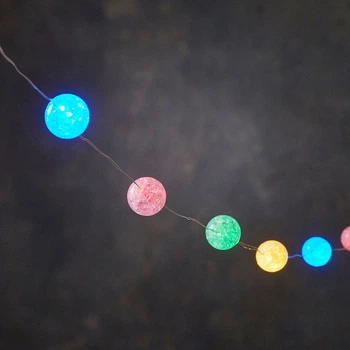 Гирлянда мерцающая Luca Lighting 6 м мультицветная жемчужины (533394)