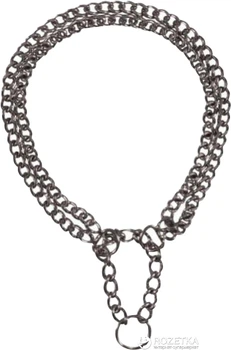 Нашийник Trixie 2245 дворядний хромований 55 см / 2 мм (4011905022451)
