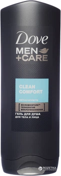Гель для душу Dove Men + Care Чистота та комфорт 250 мл (8717163766330)