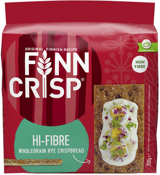 Хлібці Finn Crisp Hi-Fibre житні з висівками 200 г (6410500098393)