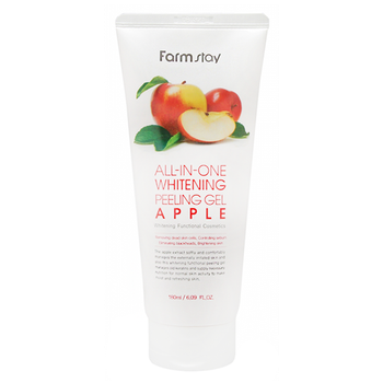 Пилинг-гель на основе экстракта яблока FARMSTAY All-In-One Whitening Peeling Gel Apple 180 мл