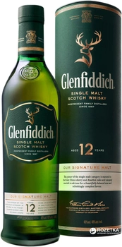 Виски Glenfiddich 12 лет выдержки 0.5 л 40% (5010327326108)