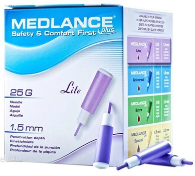 Ланцет MEDLANCE PLUS Lite 200 Violet (5907506237105)