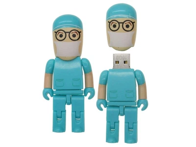Uniq ГЕРОИ Lego ВРАЧ Хирург в голубом Tiffany 8GB (08C37981U2)