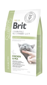 Лечебный сухой корм Brit Diabet для котов при сахарном диабете с курицей и горохом 2 кг