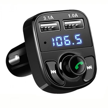 FM-трансмиттер модулятор с Bluetooth MP3 CAR X8 черный