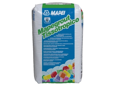 Тиксотропная безусадочная шпатлевка для ремонта бетона Mapei Mapegrout Tissotropico 25 кг