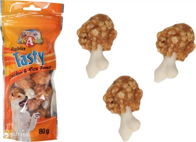 Ласощі для собак Croci King Delice Tasty курячі стегенця з рисом 80 г (8023222102545)