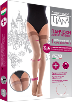 Панчохи Tiana 905 антиварикозні 280 Den 5 р Бежеві (4820192750851)
