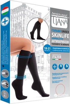 Гольфы Tiana 850 антиварикозные 140 Den 37-38 р Черные (4820192750523)