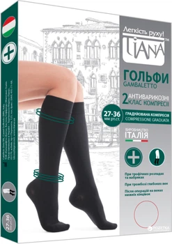 Гольфы Tiana 930 антиварикозные 340 Den 35-36 р Черные (4820192751100)