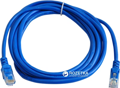 Патч-корд Atcom CAT5e RJ45 UTP 3 м Синий (9162)