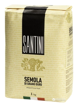 Мука из твердых сортов пшеницы Santini Semola 1 кг (8025566004707)
