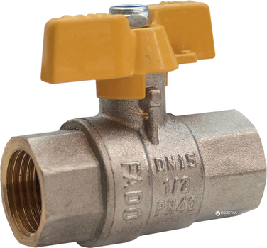 Кран кульовий FADO New Gas PN40 15 1/2'' ВВ, GB1