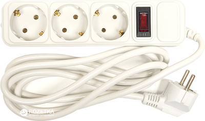 Сетевой фильтр PowerPlant 1.8 м 3 розетки (PPSA10M18S3)