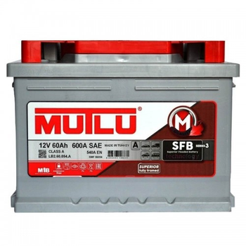 Аккумулятор Mutlu SFB (Ser3) 6CT-55Ah L+ 540A (EN)