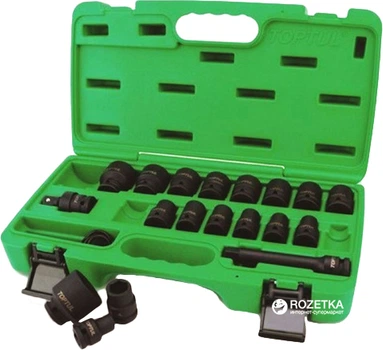 Набор головок Toptul 1/2" 10-32 мм 27 предметов (GCAI2701)