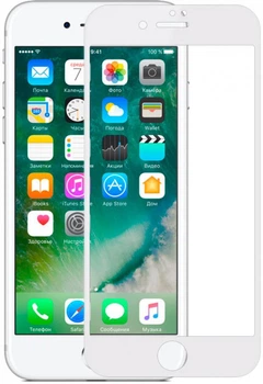 Защитное стекло Baseus Silk-screen 0.23mm iPhone 6/6s, White (SGAPIPH6S-DE02)