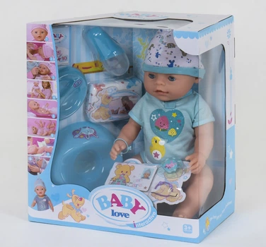 Кукла интерактивная Warm Baby пупс ВL 034 B с аксессуарами