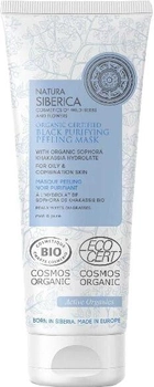 Пилинг-маска Natura Siberica Organic Certified Черная отшелушивающая для жирной и комбинированной кожи 75 мл (4743318118925)