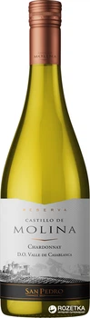 Вино Castillo de Molina Chardonnay біле сухе 0.75 л (7804300010508)