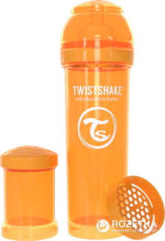 Антіколіковая пляшечка Twistshake 330 мл Помаранчева (7350083120151)