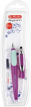 Ручка пір'яна для правші Herlitz My.Pen Purple-Mint Синя (4008110419602)