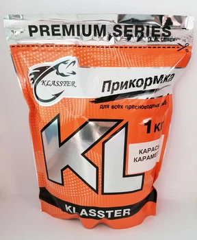 Прикормка Klasster Premium Карась Карамель 1 кг