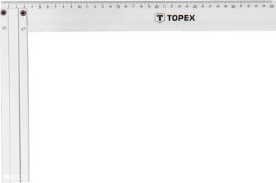 Косинець будівельний TOPEX алюмінієвий 350 x 190 мм (30C364)