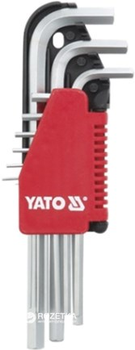 Набор шестигранных длинных ключей Yato 9 предметов 1.5-10 мм (YT-0501)