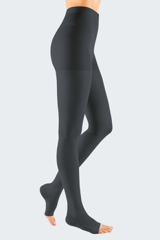 Компрессионные колготки medi Duomed открытый носок 1 класс размер L черные (V117504000)
