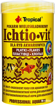 Корм Tropical Ichtio-vit для аквариумных рыб в хлопьях