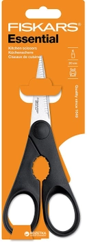 Ножницы кухонные Fiskars Essential с открывалкой 20 см Black (1023820)