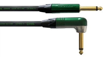 Инструментальный кабель Jack 6,3 — Jack 6,3 угловой 6.0м Cordial CRI 6 PR