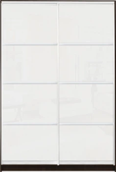 Шкаф купе Luxe Studio Классик-1 Цветной комбинированный фасад 1000x2200x600 двухдверный (76074)