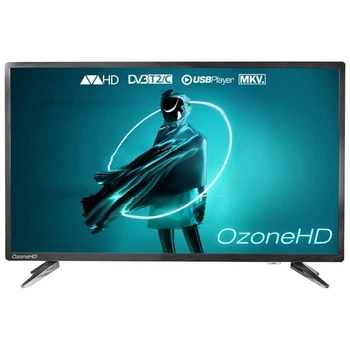 Телевизор 39" OzoneHD HN82T2 разрешение 1366x768 px DVB-C DVB-T2 разъемы HDMI/USB встроенный медиаплеер