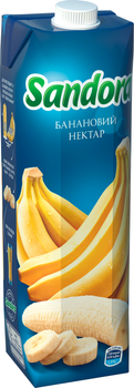 Упаковка нектару Sandora Банановий 0.95 л х 10 шт (4823063112970)