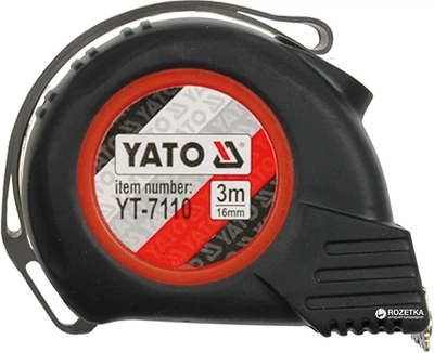 Рулетка YATO з нейлоновим покриттям і магнітами 5 м х 25 мм (YT-7111)
