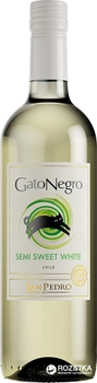 Вино Gato Negro белое полусладкое 0.75 л 12% (7804300136901)