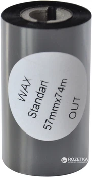 Риббон Принтмарк Wax 57 мм x 74 м Out (Zebra TLP2824) 5 шт Black (5774W)