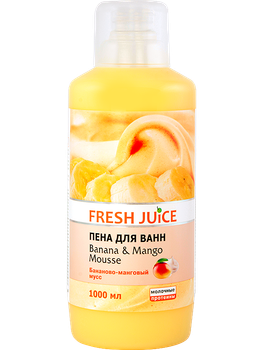 Пена для ванн Fresh Juice Banana & Mango mousse 1 л (4823015923173)