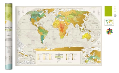 Скретч-карта світу 1DEA.me Travel Map Geography World (GEOW)