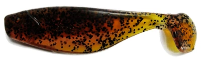 Віброхвіст Mann's Shad 4" 5 шт Black-Brown (M-070 AS)